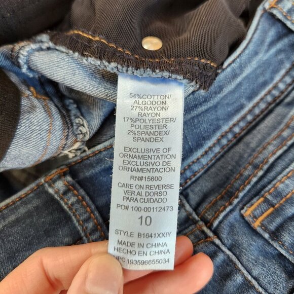 Democracy Ab Technology Jeans Medium Wash Stretch Skinny Denim Women's 10 - Picture 6 of 7